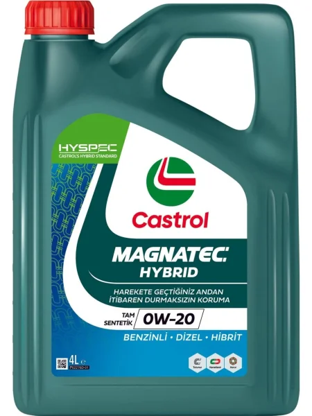Castrol Magnatec Hybrid Motor Yağı 0W-20 4 Litre